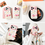 Cute 3D Cartoon Phone Cases Collection – Bear, Hello Kitty, Cherry Heart, Panda, Heart Bow & Sheep Silicone Covers - Image 5