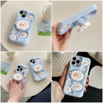 Cute 3D Cartoon Phone Cases Collection – Bear, Hello Kitty, Cherry Heart, Panda, Heart Bow & Sheep Silicone Covers - Image 2