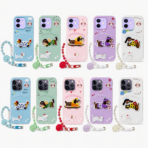 Cute Dachshund Puppy with Beaded Wrist Strap Case Cover - Image 2
