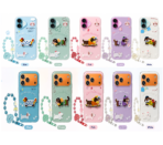 Cute Dachshund Puppy with Beaded Wrist Strap Case Cover - Image 4