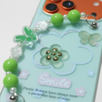 3D Flower Aesthetic Butterfly Charm Strap Phone Case Cover - Image 6