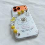 3D Flower Aesthetic Butterfly Charm Strap Phone Case Cover - Image 10